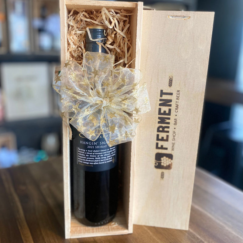 Gift box Single (fits one bottle, wine NOT included)