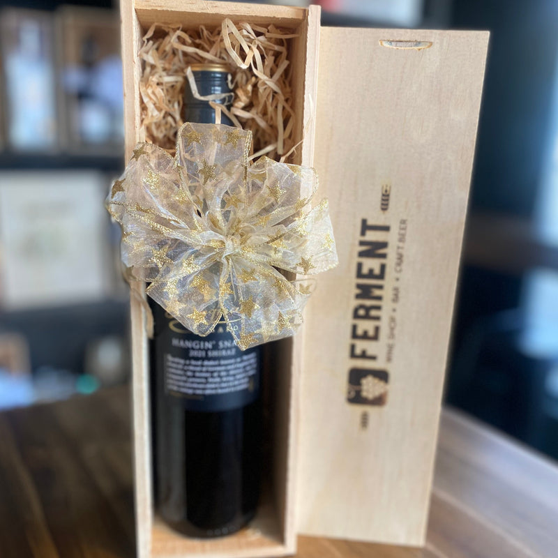 Gift box Single (fits one bottle, wine NOT included)