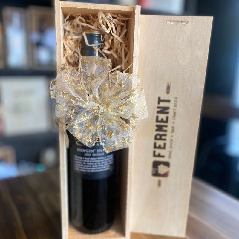 Gift box Single (fits one bottle, wine NOT included)