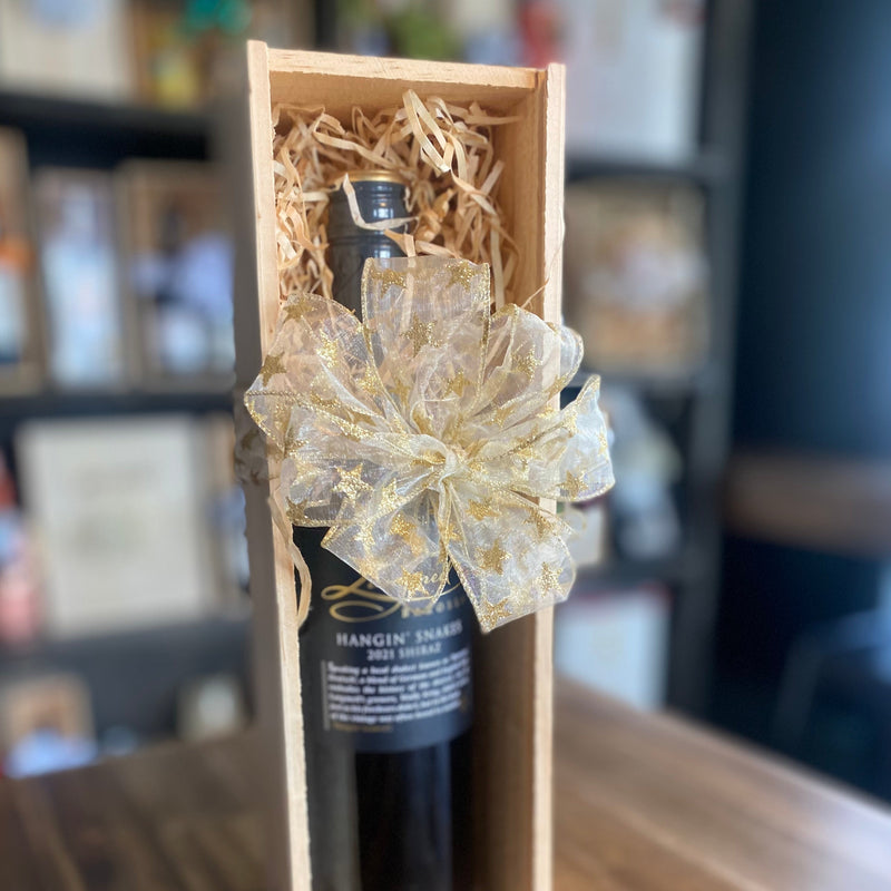 Gift box Single (fits one bottle, wine NOT included)