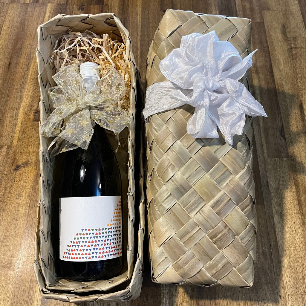Gift Flax Box Single (fits one bottle) Wine/Gin NOT included