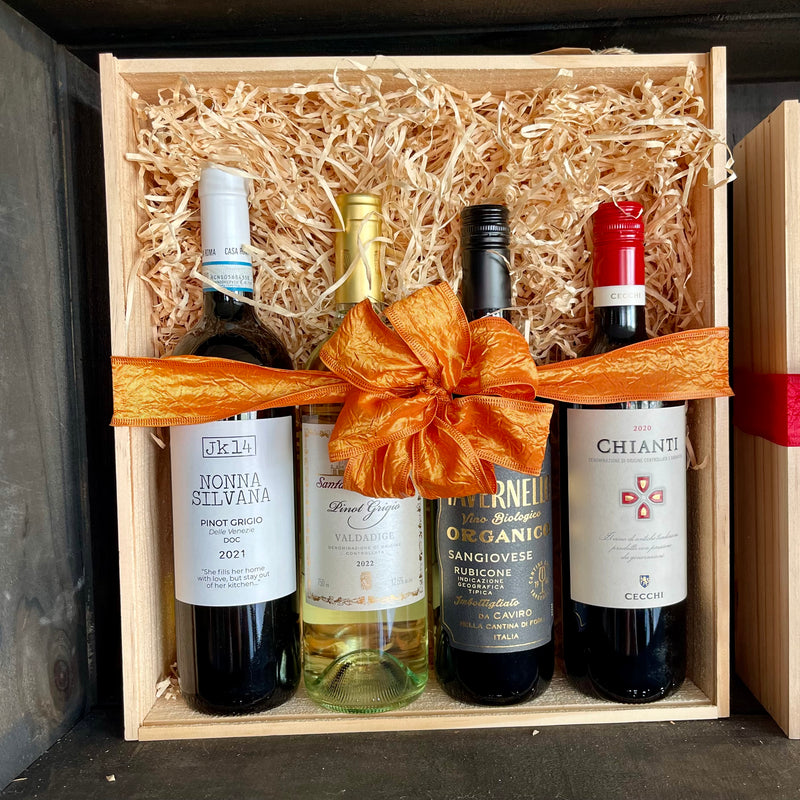 Gift box Quad (fits up to four bottles, wine NOT included)