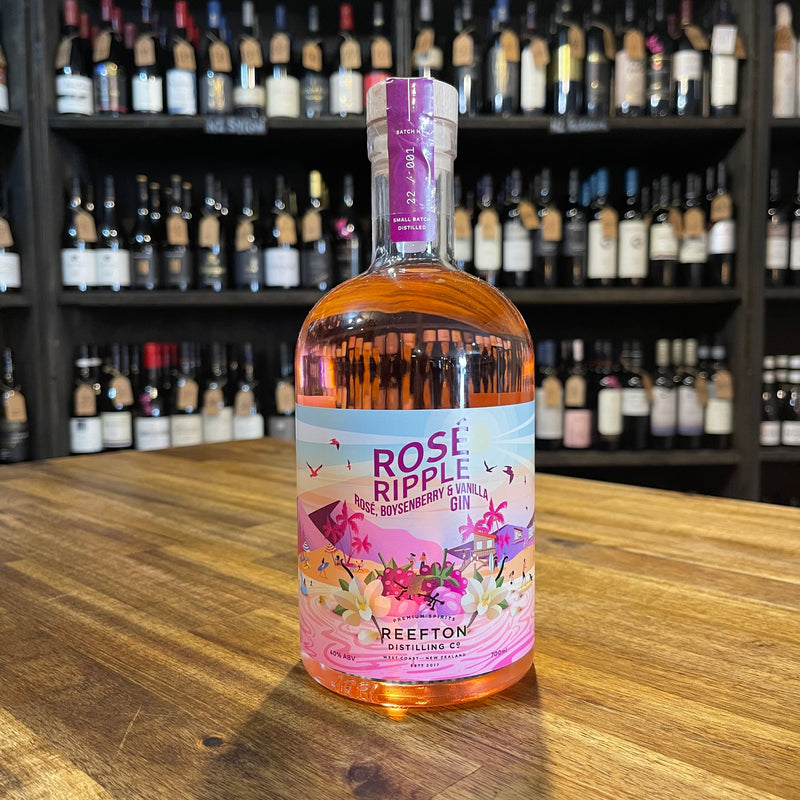 ROSÉ RIPPLE Rosé, Boysenberry & Vanilla Gin 700ml Reefton Distilling Co